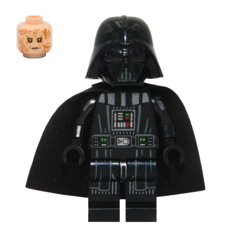 Фигурка Lego Джедай Darth Vader Printed Arms Star Wars sw1228 75334 Б/У - Retromagaz
