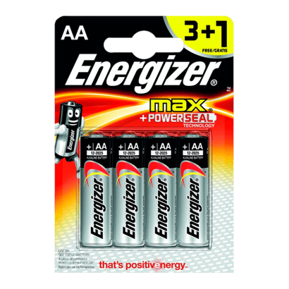 Батарейка Energizer MAX AA 4шт. Black Новий - Retromagaz