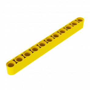 Technic Lego Балка Толстая Прямая 1 x 11 32525 64290 4174709 4534912 6028107 Yellow 10шт Б/У - Retromagaz