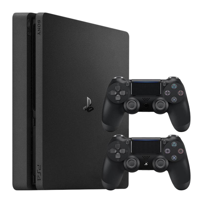 Набір Консоль Sony PlayStation 4 Slim 1TB Black Б/У + Геймпад Бездротовий RMC DoubleShock 4 - Retromagaz