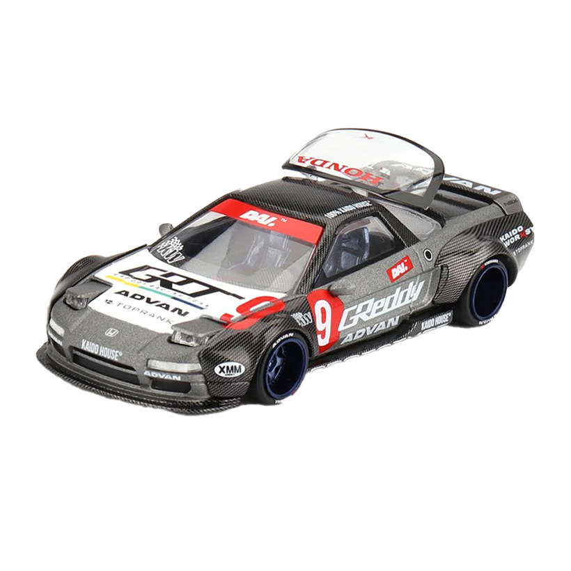 Машинка Premium Kaido House x MiNI GT NSX Kaido Test Car Spec V1 1:64 KHMG190-CH Grey - Retromagaz