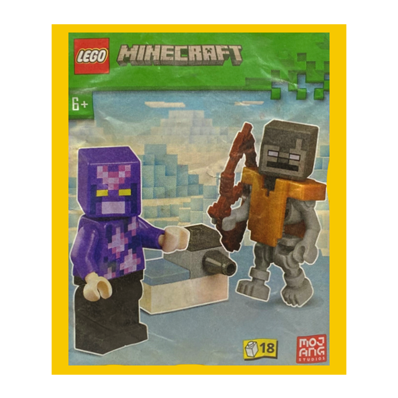 Конструктор Lego Фігурка Crystal Knight And Shooter Paper Bag Minecraft 662401 min141 min155 Новий - Retromagaz