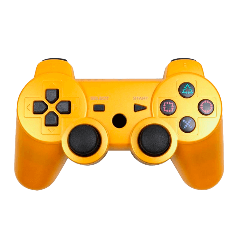 Геймпад Беспроводной RMC PlayStation 3 Gold Новый - Retromagaz