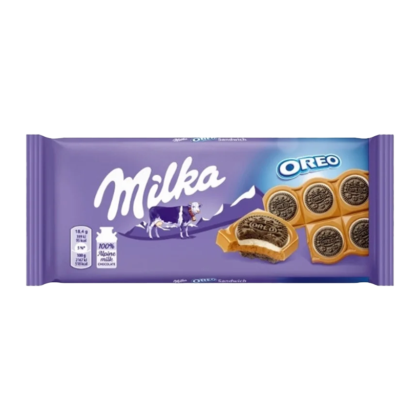 Шоколад Milka Oreo Sandwich з Печивом 92g - Retromagaz
