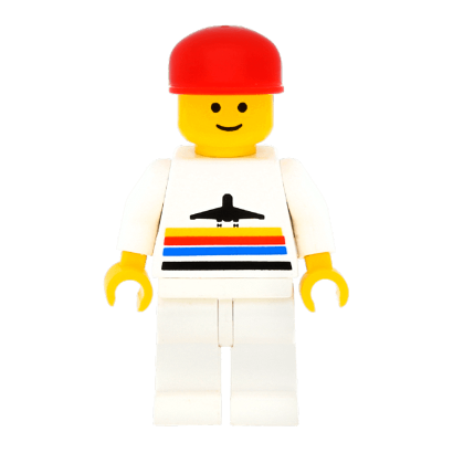 Фігурка Lego 973p16 Classic White Legs Red Cap City Airport air003 Б/У - Retromagaz