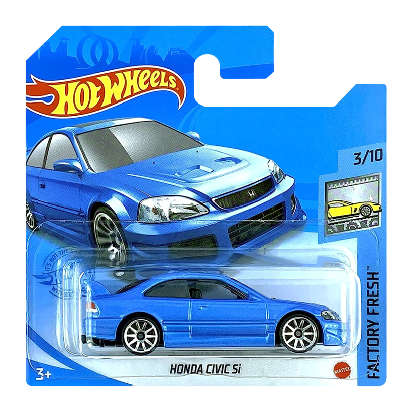 Машинка Базова Hot Wheels Honda Civic Si Factory Fresh 1:64 GRY27 Light Blue - Retromagaz