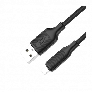 Кабель XO NB265 Type-C 3A USB 2.0 - USB Type-C Black 1m - Retromagaz