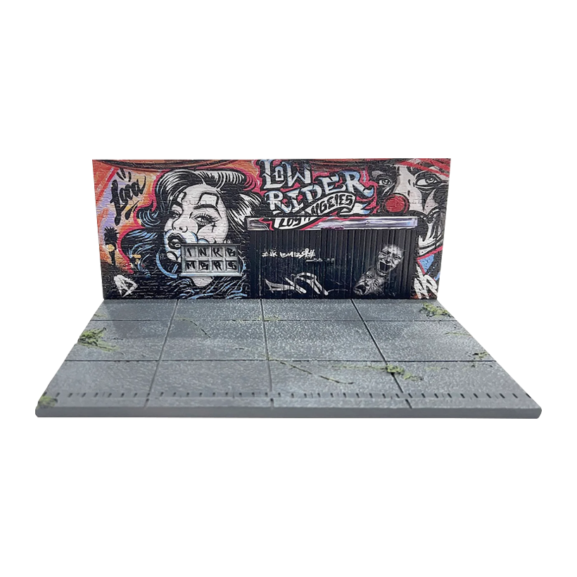 Діорама American Diorama Street Art Diorama - LA Lowrider 1:64 AD-2423 Black - Retromagaz