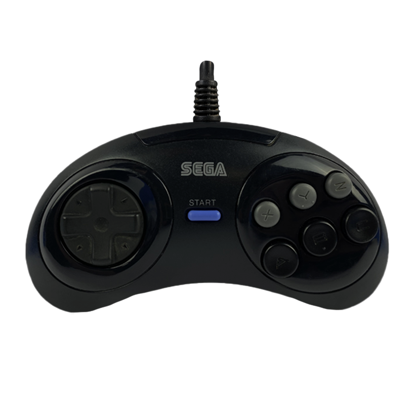 Геймпад Проводной Sega Mega Drive SJ-6000 Black 1.5m Б/У - Retromagaz