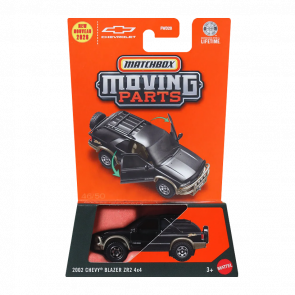 Тематическая Машинка Matchbox 2002 Chevy Blazer ZR2 4x4 Moving Parts 1:64 JHV37 Black - Retromagaz