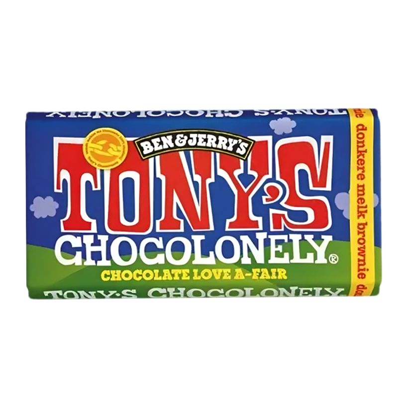 Шоколад Молочный Tony's с Кусочками Брауни 180g - Retromagaz