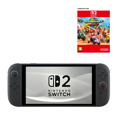 Консоль Nintendo Switch 2 Mario Kart World Bundle 256GB Black Новый - Retromagaz