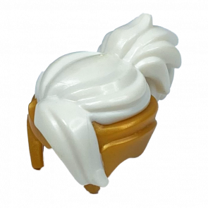 На Голову Lego Другое Hair Combo Tiara with Molded White Bangs Ninjago 35685pb02 njo0383 6217945 Pearl Gold Б/У - Retromagaz