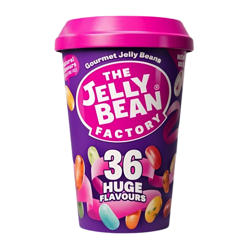 Цукерки The Jelly Bean Factory Factory 36 Huge Flavours 200g - Retromagaz