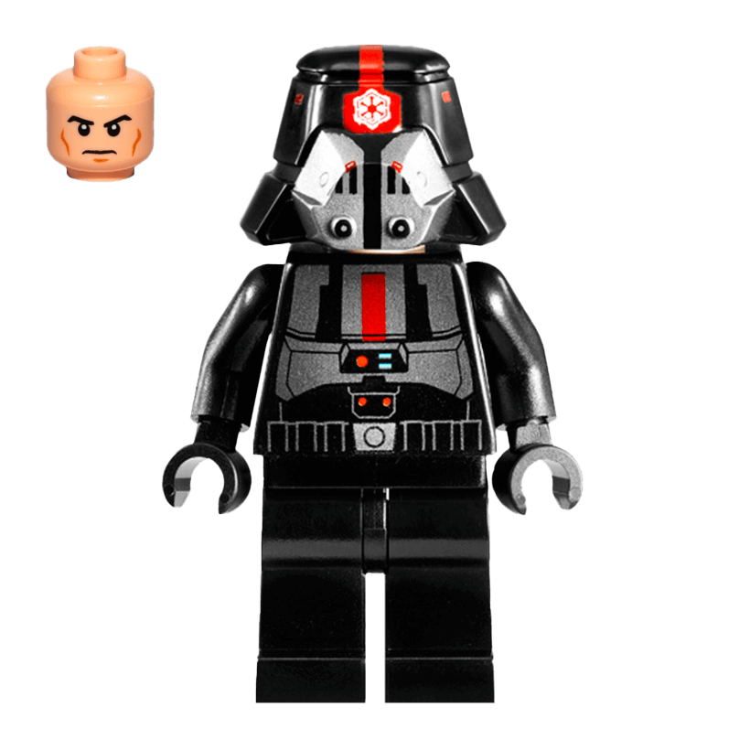 Фігурка Lego Імперія Sith Trooper Black Outfit Plain Legs Star Wars sw0414 Б/У - Retromagaz