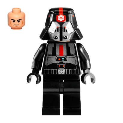 Фигурка Lego Империя Sith Trooper Black Outfit Plain Legs Star Wars sw0414 1 Б/У - Retromagaz