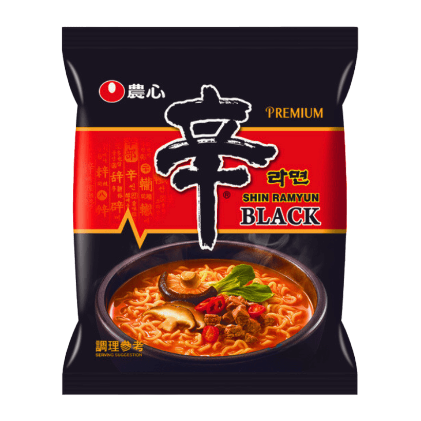 Лапша Nongshim Shin Рамьон Черный Острая 130g - Retromagaz