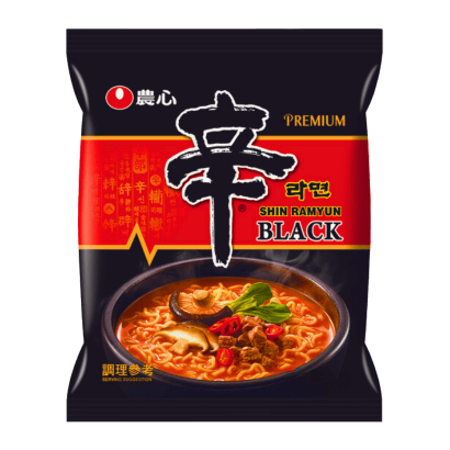 Лапша Nongshim Shin Ramyun Black Острая 130g - Retromagaz