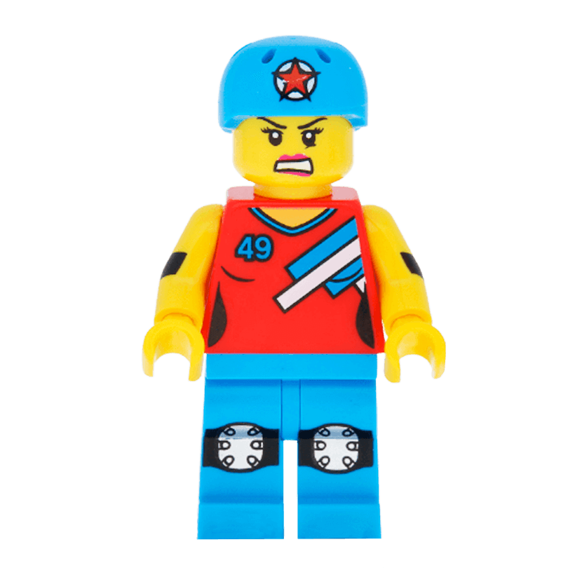Фигурка Lego Series 9 Roller Derby Girl Collectible Minifigures col136 Б/У - Retromagaz