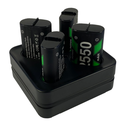 Зарядний Пристрій DinoFire Xbox Series + 4 Акумулятори Black Новий - Retromagaz
