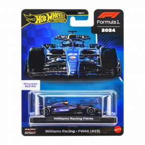 Машинка Premium Hot Wheels Williams Racing - FW46 (#23) Formula One 1:64 JBM15 Blue Машинка Premium Hot Wheels Williams Racing - FW46 (#23) Formula One 1:64 JBM15 Blue - Retromagaz
