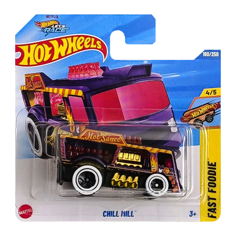 Машинка Базова Hot Wheels Chill Mill Treasure Hunts Fast Foodie 1:64 JBC28 Purple - Retromagaz