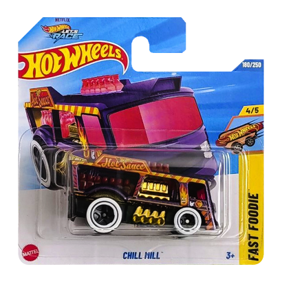 Машинка Базовая Hot Wheels Chill Mill Treasure Hunts Fast Foodie 1:64 JBC28 Purple - Retromagaz