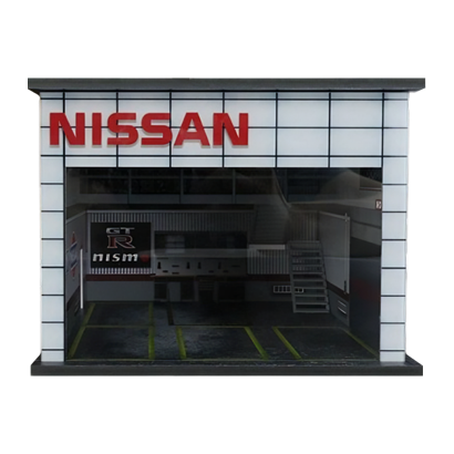 Диорама G-Fans Nissan Garage Гараж с Подсветкой 1:64 - Retromagaz