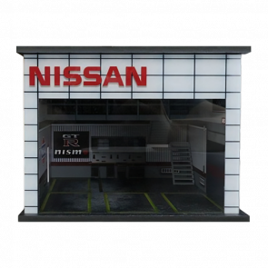 Диорама G-Fans Nissan Garage Гараж с Подсветкой 1:64 - Retromagaz