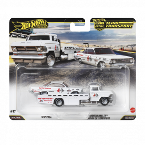Машинка Premium 2шт Hot Wheels '61 Impala та Horizon Hauler Team Transport 1:64 JHX88 White - Retromagaz