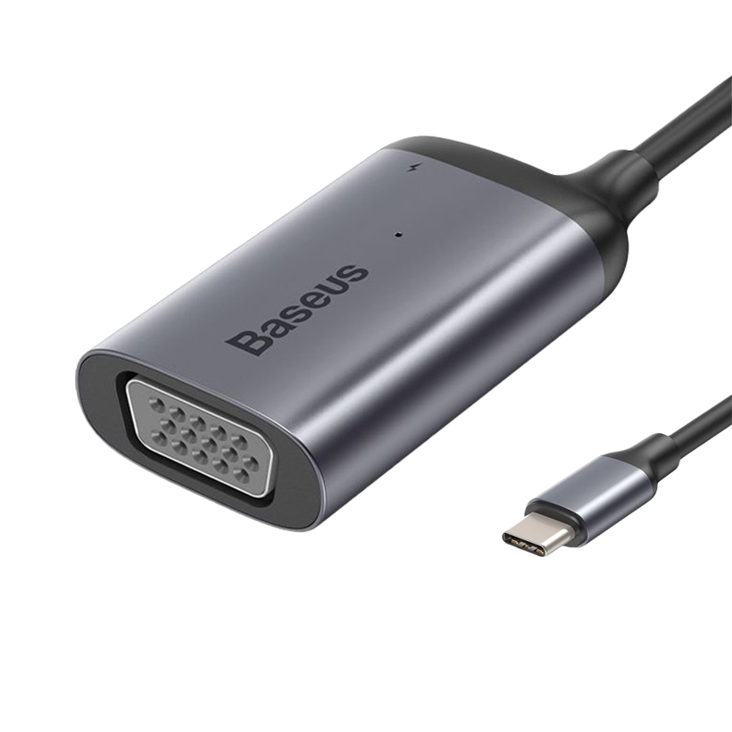 Адаптер Baseus USB Type-C - VGA Grey - Retromagaz