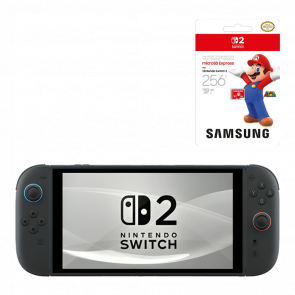 Набор Консоль Nintendo Switch 2 256GB Black Новый  + Карта Памяти Samsung Express Card 256Gb - Retromagaz
