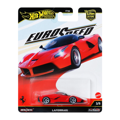 Машинка Premium Hot Wheels LaFerrari EuroSpeed 1:64 JBK55 Red - Retromagaz