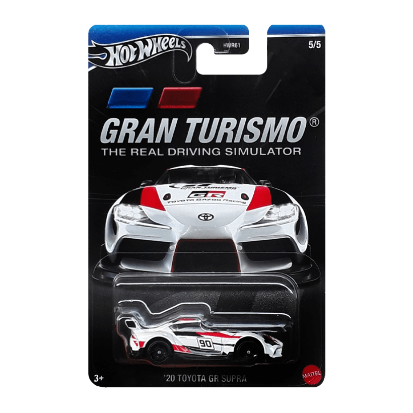 Тематическая Машинка Hot Wheels '20 Toyota GR Supra Gran Turismo 1:64 HRV67 White - Retromagaz