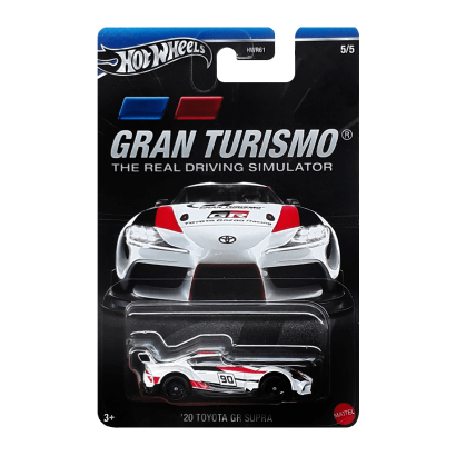 Тематична Машинка Hot Wheels '20 Toyota GR Supra Gran Turismo 1:64 HRV67 White - Retromagaz