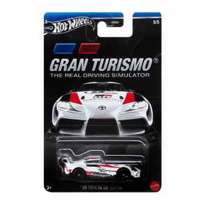 Тематическая Машинка Hot Wheels '20 Toyota GR Supra Gran Turismo 1:64 HRV67 White - Retromagaz