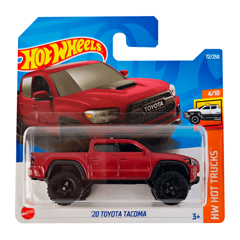 Машинка Базова Hot Wheels '20 Toyota Tacoma Hot Trucks 1:64 HCX56 Red - Retromagaz
