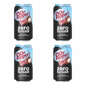 Набор Напиток Dr Pepper Creamy Coconaut Limited Edition Zero Sugar 355ml 6шт - Retromagaz