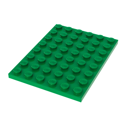 Пластина Lego Звичайна 6 x 8 3036 303628 4507311 Green 10шт Б/У - Retromagaz
