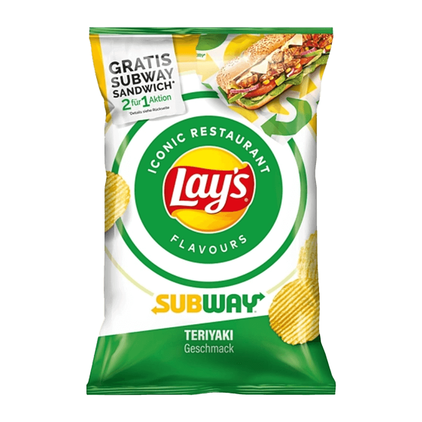 Чипси Lay's Iconic Restaurant Subway зі Смаком Соусу Теріякі 150g - Retromagaz