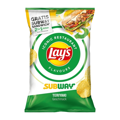 Чіпси Lay's Iconic Restaurant Subway зі Смаком Соусу Теріякі 150g - Retromagaz