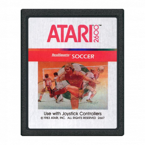 Гра Atari 2600 RealSports Soccer Football Black Б/У