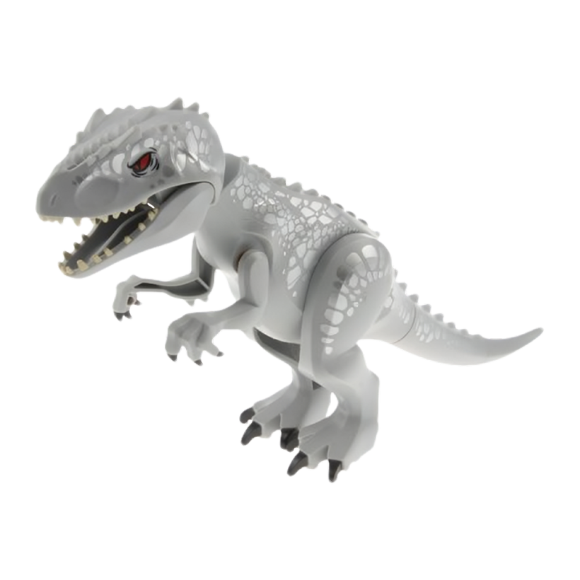 Фигурка Lego Динозавр Indominus Rex with Silver Spots Animals indorex02 75941 Light Bluish Grey Б/У - Retromagaz