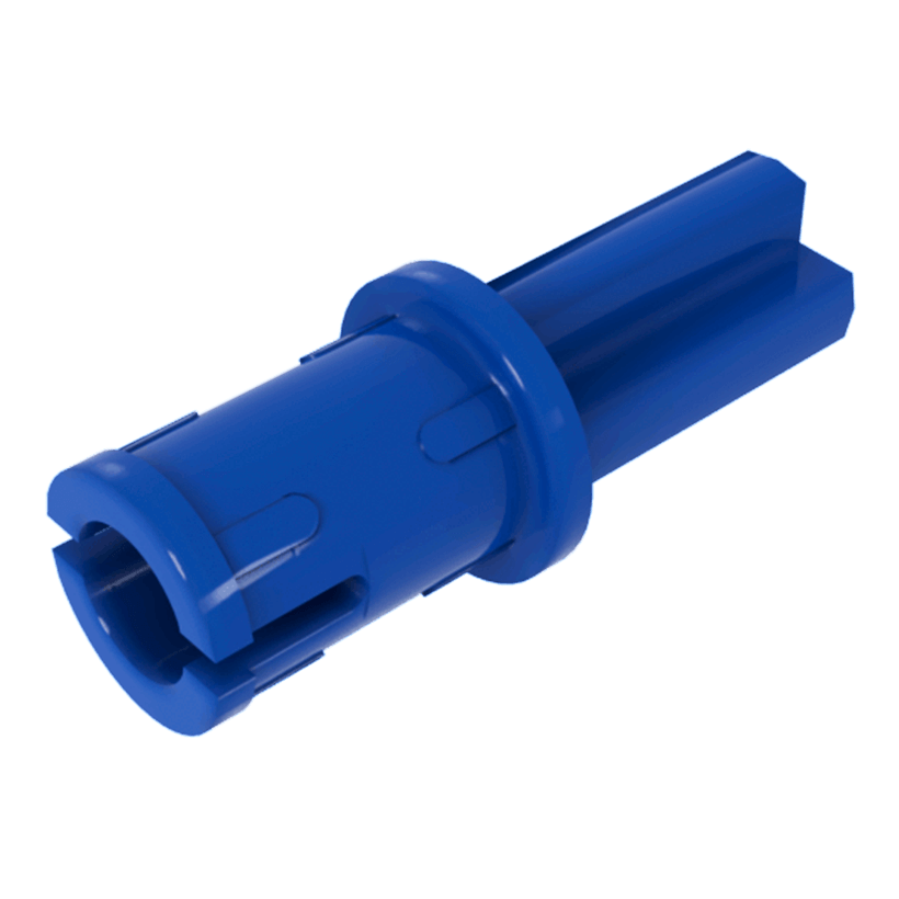 Technic 100шт Lego Пин with Friction Ridges Lengthwise 1L 43093 4206482 4309323 Blue Б/У - Retromagaz