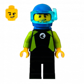 Фигурка Lego 973pb2739 Diver Male City Harbor cty1062 Б/У