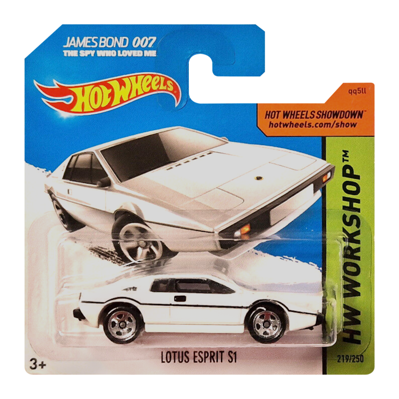 Машинка Базова Hot Wheels Lotus Esprit S1 James Bond 007 The Spy Who Loved Me Workshop 1:64 CFG74 White - Retromagaz
