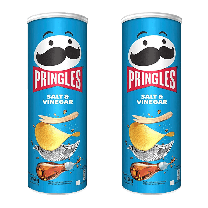Набір Чипси 2шт Pringles Salt & Vinegar 165g - Retromagaz