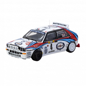 Машинка Premium Tarmac Works Lancia Delta HF Integrale Monte Carlo Rally 1992 #04 Winner Didier Auriol / Bernard Occelli 1:64 T64-049-92MCR04 White - Retromagaz