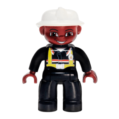 Фигурка Lego Fireman Black Legs Black Hands Duplo Boy 47394pb010 Б/У - Retromagaz