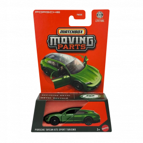 Тематическая Машинка Matchbox Porsche Porsche Taycan GTS Sport Turismo Moving Parts 1:64 JHV45 Green - Retromagaz